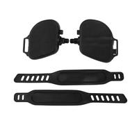 ZJchao Estaticos Pedal Ejercicio 1 par de Pedales de Bicicleta Estática - Patrón de Tira Deslizante Piezas Portátiles de Bicicleta Estática con Correas para (Rosca de 9/16 Pulgadas.)