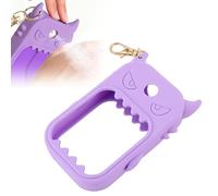 ZJchao Estuche de Silicona para Espray de Manos, Protector a Prueba de Fugas con para Llavero para Botellas de 30 Ml, Elegante Funda Morada para Espray Desinfectante de Manos.