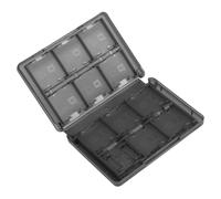 ZJchao Estuche para Juegos 28 Estuche para Tarjetas de Juego de Plástico PP de 28 Pulgadas para/DS/DSI/LL - Caja de Almacenamiento para Cartuchos de Juegos, Tarjetas SD y TF (Black)