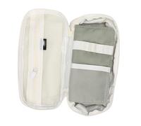 ZJchao Estuche para Lápices de Gran Capacidad, Bolsa Plegable para Bolígrafos con Bolsillo de Malla para Material Escolar y de Oficina (Green)