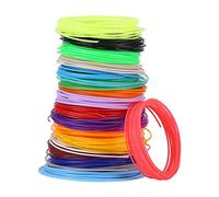 ZJchao Filamento Impresora 3D Juego de Filamentos P e 20 Colores de 1,75 Mm para Bolígrafos de Impresión 3D de Baja Temperatura, Ecológico y Reutilizable