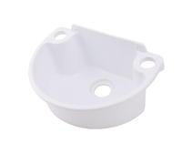 ZJchao Fregadero de Pared Fregadero para Colgar en la Pared Lavabo de Montaje en Ahorro de Espacio Lavabo de Plástico de 29,5 X 21 X 10,5 Cm con Tapón de Drenaje y Tubería para (WHITE)