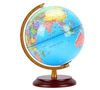 ZJchao Globo Terráqueo de 9.84 Pulgadas con de Metal Resistente y Base de