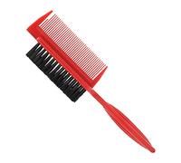 ZJchao Herramienta de Estilo de Pincel de Barba de Corte de Pelo para el Cuidado de Cabello Roto Portátil, Material de Nylon ABS, Peso Ligero, Limpieza del Polvo del Cuello Aplicable (rojo)