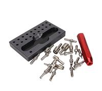 ZJchao Herramienta de Extracción de Corona de Reloj, Extractor de Tubo de Corona de Reloj de Fácil Montaje de Acero Inoxidable para Reparación, Ampliamente Compatible con Todo Tipo de Reloj