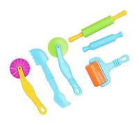 ZJchao Herramientas Masa Niños Juego de 6 Herramientas para Masa de Arcilla, Rodillos de Modelado Artístico para Niños, Cortadores de Moldes para Juego Creativo y Aprendizaje