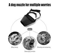 ZJchao Hocico para Perros, Máscara para Perros Mosguas de Ajustables Hoc. (5)