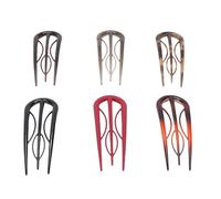 ZJchao Horquillas para el Cabello Francesas, Horquillas Antideslizantes en Forma de U para Mujeres con Acabado Mate Brillante, para Cabello Rizado Fino y Grueso y Moño Recogido Francés (Juego de 6