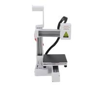 ZJchao Impresora 3D Portátil con Pantalla Táctil Intuitiva Fácil de Usar de Alta Precisión de Alta Precisión de 100x100x100 Mm Tamaño de Impresión para Principiantes Home School Studio (Enchufe de