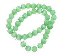 ZJchao Joyería DIY Cuentas de Piedra Delicado Collar Pulsera Artesanía Cuentas Conjunto 10mm (verde claro)