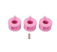 ZJchao Juego de 3 Herramientas Magnéticas Giratorias para Uñas, con Rotación de 360° para un Diseño de Uñas sin Esfuerzo y Base antideslizante; Ideal para Lograr Efectos (Rosa, con bola de acero de