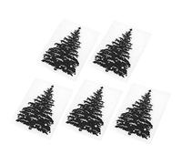 ZJchao Juego de 5 Carpetas de Plástico en Relieve, Tarjetas de Bricolaje, Manualidades de Papel para álbumes de Recortes con Patrón de árbol de Navidad, para Tarjetas de Felicitación,