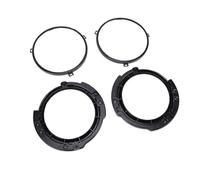 ZJchao Juego de Anillos de Retención de Soporte de Montaje de Faros Delanteros de 7 Pulgadas, Reemplazo para JK 2007 2017, con 2 Soportes Redondos, 8 Tornillos, Anillos de Metal,