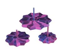 ZJchao Juguete de Estrella Expandido Impreso en 3D, Juguete Sensorial Giratorio Poligonal con , para Mejorar la Concentración y la Regulación Emocional (Purple)