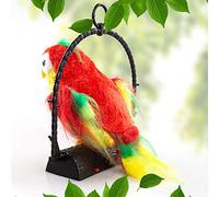 ZJchao Juguete de Peluche, Cumpleaños Hablando Repite lo Que Dices, Juguete de Peluche Electrónico, Regalo de Cumpleaños para Niños (Rojo)