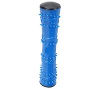 ZJchao Juguete para Masticar para Perros TPR, Palo Molar Interactivo con Chirriador para Perros Medianos y Grandes, Naranja (Palo de Logotipo Azul)