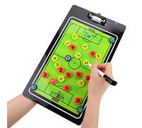 ZJchao Junta de Estrategia de Fútbol Magnético, Accesorios de Coaching de Fútbol Equipos de Entrenamiento de Fútbol Portapapeles Borrables con Imanes y Pluma Marcador, para el Plan de