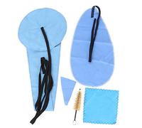 ZJchao Kit de Hisopo de Limpieza de Saxofón 3D con Boquilla Colgante de Metal Cepillo para Flautas para Saxofón Instrumentos de Viento de Clarinete