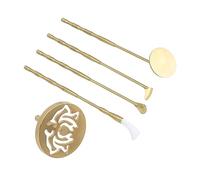 ZJchao Kit de Quemador de Incienso en Polvo, Kit de Incienso de Latón Conjunto de Herramientas de Moho de Incienso de Incienso Kit de Incienso de los Moldes de Prensa de Bricolaje