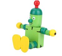 ZJchao Kits de Construcción de Madera para Niños, Juguete Astrobot, Robot de Juguete de Madera, Robot con su Diseño Flexible para Niños y Niñas (Green)