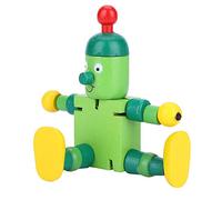 ZJchao Kits de Construcción de Madera para Niños, Kit de Construcción de Robot de Juguete de Madera de Madera, Juguete Astrobot con su Diseño Flexible para Niños y Niñas, Tanto para (Green)