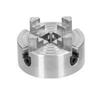 ZJchao Lathe Chuck, Metal Lathe Chuck 3 Jaws/4 Jaws Manual Montaje Auto Centrado Screw/Fastener con Wood para Moler la Máquina de de la Molienda (4 Jaws-3.17 mm)