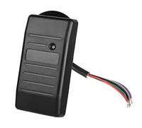 ZJchao Lector, ID Wiegand Lector de Control de Acceso de Tarjetas de Seguridad Wiegand 26/34 - de Tarjetas ID/IC de 125 KHz y 13,56 MHz Ideal para Aplicaciones en Exteriores (Identificación negra