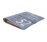 ZJchao Libro de Desafío de Ahorro de Dinero de 52 Semanas Planificador de Ahorro de 52 Semanas 52 Seman en Efectivo Book con Transparencia PP Film Sobres para Parejas Familias de (GREY)