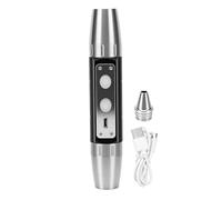 ZJchao Linterna de Piedras Preciosas Recargable de 6 LED, Luz de Evaluación de Jade, Lámpara Detectora de Joyas con Batería de 2000 MAh, 6 Modos de Luz para Pruebas de Moneda Antigua de (BLACK)