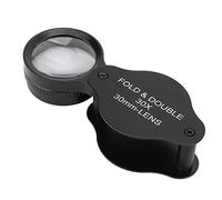 ZJchao Lupa de Lupa 30x Joyería óptica Identificación de Joyas Plegable Portátil de Portátil