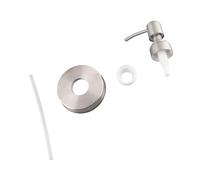 ZJchao Mason Jar Dispensador de Tapa de Bomba de Repuesto de Acero Inoxidable y Juego de Cubierta para Frascos de Vidrio de 2,56 Pulgadas con Tapa de Sellado para champú de café c (SILVER)