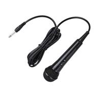 ZJchao Micrófono de Karaoke, Bobina Móvil Portátil de Mano Micrófono Dinámico con Cable Dinámico Vocal con Cable Máquina de Canto Voz Clara para Altavoz, AMP, Mezclador, DVD (Black)