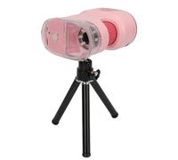 ZJchao Microscopio Portátil HD 1000X para niños: Portátil Recargable de 2,0" con Luz LED, Trípode y Fácil Transferencia de Datos (Pink)