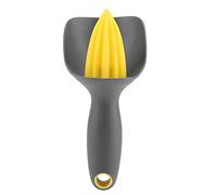 ZJchao Mini Exprimidor de Limón Manual, Herramienta de Fruta de Cítricos de Prensa Manual, Ergonómico con Manijas sin Deslizamiento de Lavavajillas Material de Pp de Grado de Comida para (gris oscuro)
