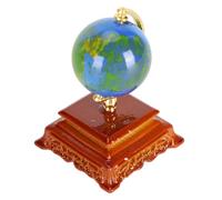 ZJchao Mini Globo a Escala 1:12, Mapa Mundo Detallado para Casa de Muñecas y Decoración de Escritorio, Ideal para Coleccionistas y Oficina Ehibición