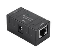ZJchao Mini PoE Combiner Separator Universal RJ45 Conector Ap Network Bridge Inyector PoE para Smart Home Security System Black (Black)