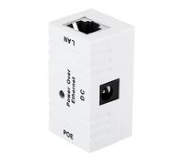 ZJchao Mini PoE Combiner Separator Universal RJ45 Conector Ap Network Bridge Inyector PoE para Smart Home Security System Black (White)