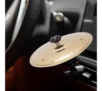 ZJchao Mini Tambor Cimbálbal de Accidente Automovilístico para Ventilaciones de Aire del Vehículo, un Accesorio único y Divertido para Amantes de la Música y Bateristas sobre la Marcha (GOLD)