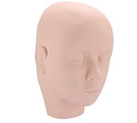 ZJchao Modelo de Media Cabeza de Silicona para Práctica de Tatuajes, Injertos de Pestañas, Maquillaje y Pintura