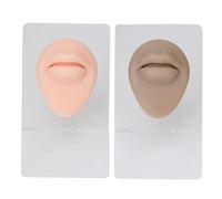 ZJchao Modelo de Perforación de Labios de Silicona Reutilizable Modelo de Práctica de Labios en Espesas 3D para el Entrenamiento de Labios y Joyas para Exhibir Piel Clara de Piel