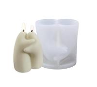 ZJchao Molde de Silicona 3D para Velas Perfumadas con Bricolaje Jabón que Fabrican Moldes de Cera con Gel de Sílice de Grado Alimento Reutilizable para Manualidades de Decoración del (F3)