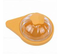 ZJchao Molde de Silicona para Hielo, Fabricante de Esferas de Hielo, Molde Redondo para Cubitos de con Tapa Transparente para Whisky, Cócteles, café, Fácil Liberación (YELLOW)