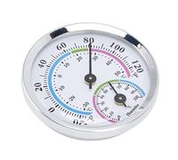 ZJchao Monitor de Temperatura y Humedad, Monitor de Temperatura Ambiente Higrómetro Mini Termómetro Interior Higrómetro Clear Silver Humenty de Humedad para Invernaderos
