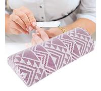ZJchao Nail Art Hand Colors Nail Art Pillow Cojín Suave Semicírculo Manicura Soporte para Reposabrazos de Mano - Cómodo y Fácil para Salón Profesional o Uso Doméstico (geometría púrpura)