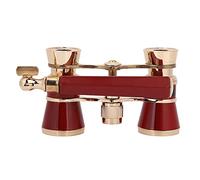ZJchao Ópera Binoculars Teatro Telescopio 3x25 Aumento Portátil Liviano Compacto Bk7 Lente de Vidrio óptico Visión Clara para Mujeres Niñas Niños (rojo)