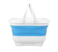 ZJchao Organizador de Almacenamiento de Juguetes de Baño con Diseño de Drenaje Rápido y Base Desmontable, Cesta Impermeable Plegable para Juguetes de Baño, Artículos de Tocador y Toallitas para