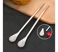 ZJchao Pajita Agitadora Multifuncional de Acero Inoxidable para café, té con Leche, Cóctel, Varilla para Beber Desmontable Reutilizable con Cepillo de Limpieza