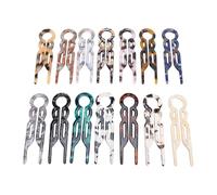 ZJchao Paquete de 14 Horquillas Francesas para el Cabello, Horquillas en U de 9 Cm para Cabello Fino y Grueso, No Metálicas para Viajes, Bodas y Peinados Elegantes Coti (14 piezas)