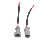 ZJchao Par de Conectores de 3 Pines Conectores Eléctricos Automotrices para Automóviles, Camiones, Barcos, Luces de Trabajo LED, Enchufe Macho (Enchufe macho)
