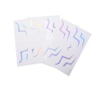 ZJchao Pegatinas Temporales de Anime, 4 Hojas Impermeables a Prueba de Sudor, Pegatinas para la Cara del Cuerpo con Diseño Realista, para Cosplay, Festival de Música, Concierto de (WS LS 053)